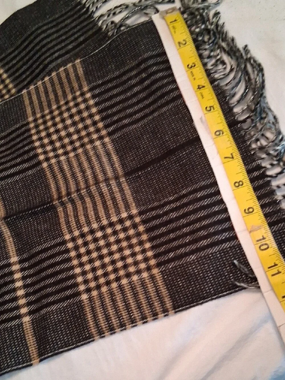 Dior Monsieur Black and Brown Striped Scarf